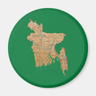 Íman Ímã do mapa de Bangladesh