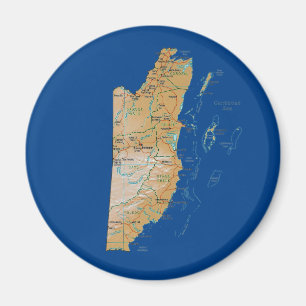 Íman Ímã do mapa de Belize
