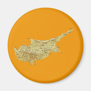 Íman Ímã do mapa de Chipre