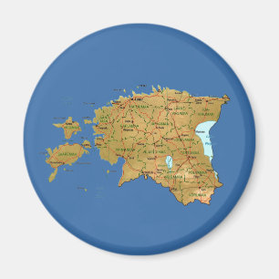 Íman Ímã do mapa de Estónia