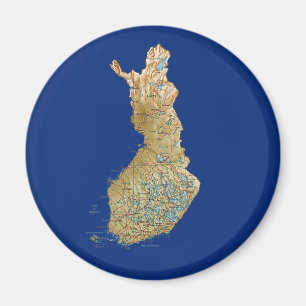 Íman Ímã do mapa de Finlandia
