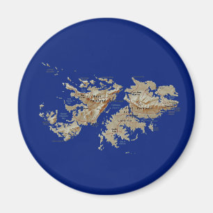 Íman Ímã do mapa de Ilhas Falkland