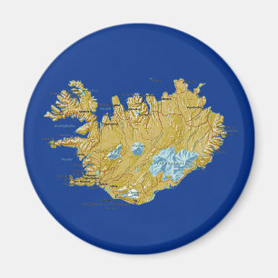 Íman Ímã do mapa de Islândia