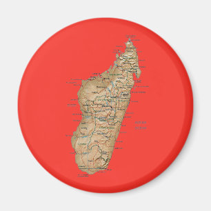 Íman Ímã do mapa de Madagascar