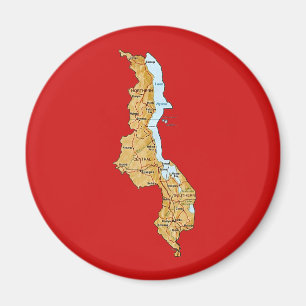 Íman Ímã do mapa de Malawi