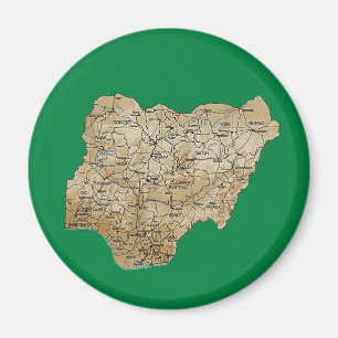 Íman Ímã do mapa de Nigéria
