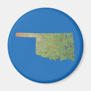 Íman Ímã do mapa de Oklahoma