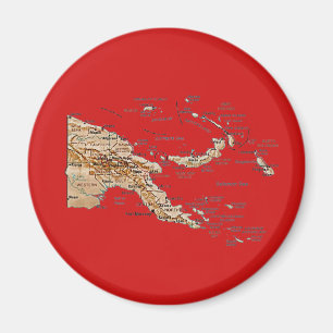 Íman Ímã do mapa de Papuá-Nova Guiné