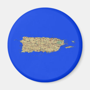Íman Ímã do mapa de Puerto Rico