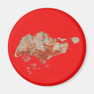 Íman Ímã do mapa de Singapore