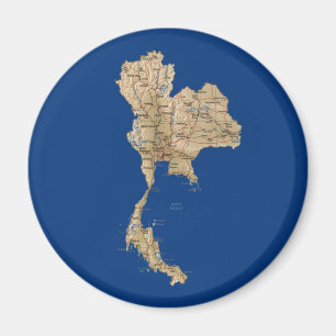 Íman Ímã do mapa de Tailândia