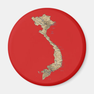 Íman Ímã do mapa de Vietnam
