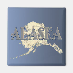 Íman Ímã do mapa do estado de Alaska