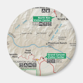 Íman Ímã do mapa do Grand Canyon