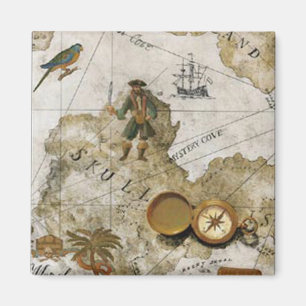 Íman Ímã do mapa do pirata