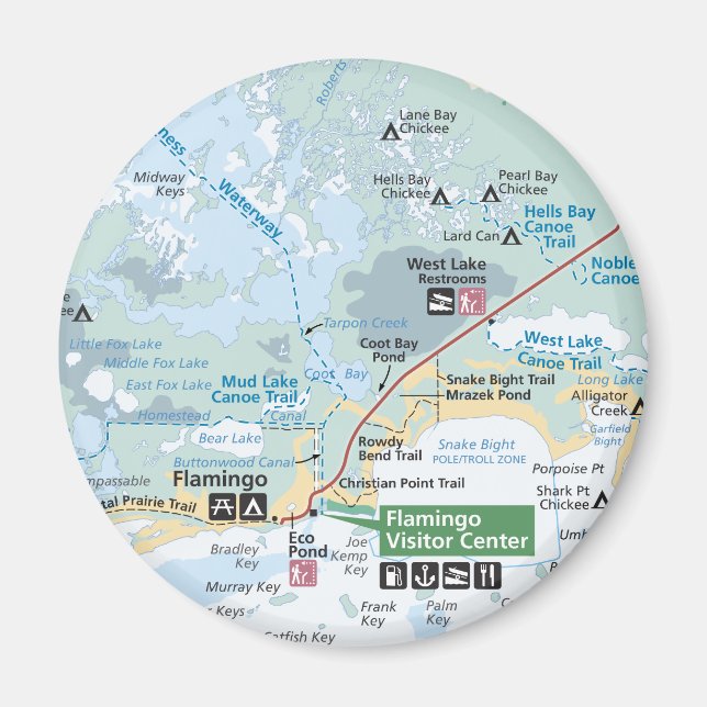 Íman Ímã do mapa dos marismas (Frente)