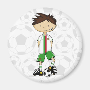 Íman Ímã do menino do futebol de Portugal