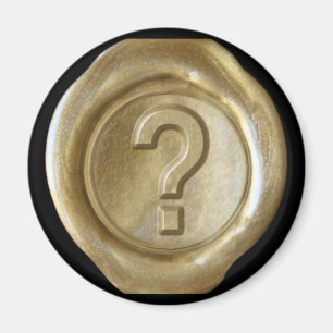 Íman Ímã do monograma do selo da cera - ouro - estilo