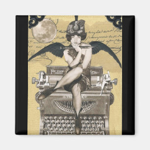 Íman Ímã do musa da máquina de escrever