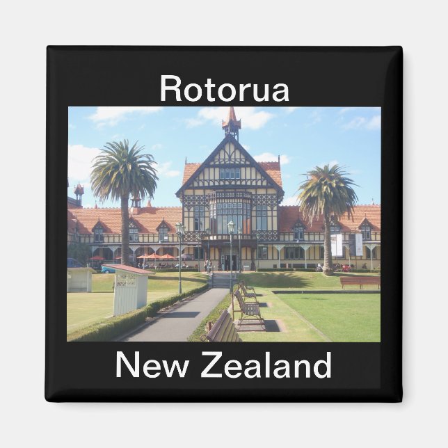 Íman ímã do Museu Rotorua (Frente)