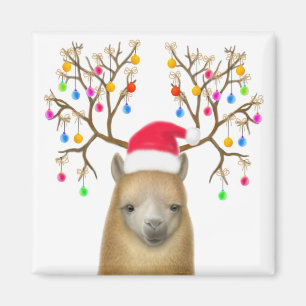 Íman Ímã do Natal da alpaca