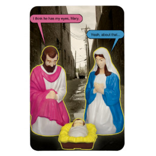 Íman Ímã do Natal de Jesus do bebê do contentor