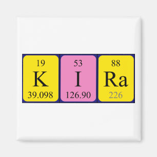 Íman Ímã do nome da mesa periódica de Kira