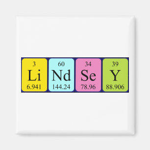 Íman Ímã do nome da mesa periódica de Lindsey