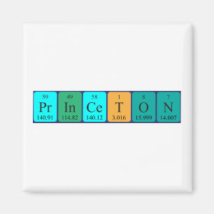 Íman Ímã do nome da mesa periódica de Princeton