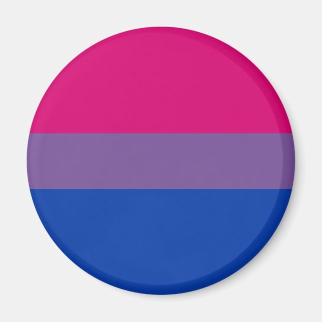 Íman ímã do Orgulho Bissexual (Frente)
