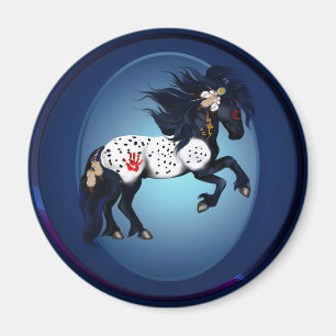 Íman Ímã do Oval do pônei da guerra do Appaloosa