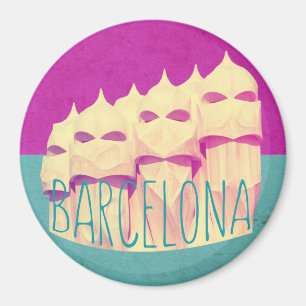 Íman Ímã do paraíso de Barcelona Gaudi