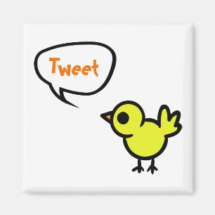 Íman Ímã do pássaro do Tweet