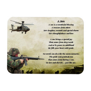 Íman Ímã do poema do filho do soldado do exército