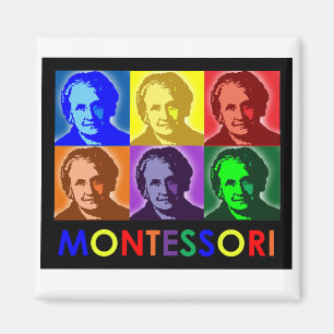 Íman Ímã do pop art de Maria Montessori