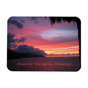 Íman Ímã do por do sol de Puerto Vallarta, México