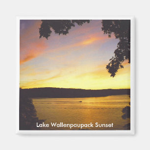 Íman Ímã do por do sol de Wallenpaupack do lago