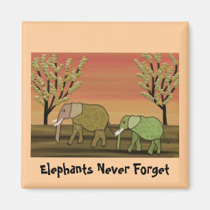 Íman Ímã do por do sol do elefante