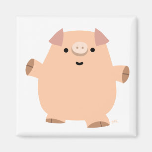 Íman Ímã do porco dos desenhos animados do divertimen