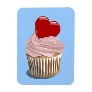 Íman Ímã do prêmio do cupcake do dia dos namorados