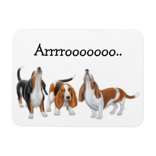 Íman Ímã do prêmio dos cães de Basset do urro
