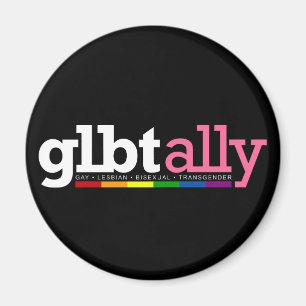 Íman Ímã do preto do aliado de GLBT