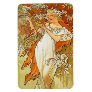 Íman Ímã do primavera de Nouveau Alphonse Mucha da ar