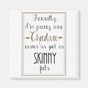 Íman Ímã do quadrado das citações do chocolate de K