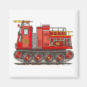 Íman Ímã do quadrado do carro de bombeiros da trilha