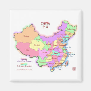 Íman Ímã do quadrado do mapa de China