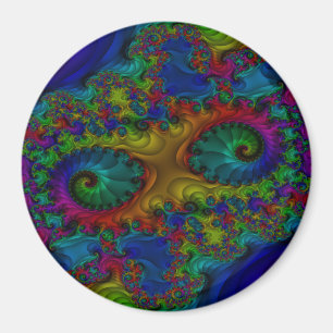 Íman Ímã do Rainbow Fractal CIrcle