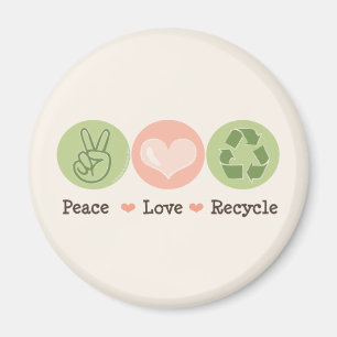 Íman Ímã do reciclar do amor da paz