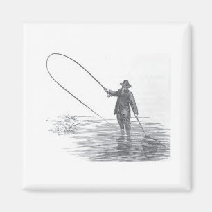 Íman Ímã do refrigerador da arte da pesca com mosca d