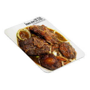 Íman Ímã do refrigerador do guisado de Brown do rabo